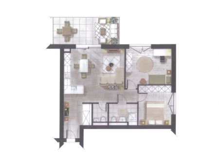 Plans artistiques 3D pour promotion locative - Châtel-St-Denis